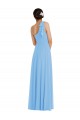 Shop Draped One Shoulder Maxi Bridesmaid Dress with Scarf Bow Ottawa