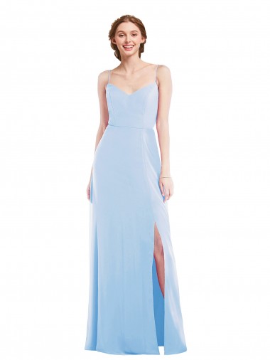 Shop Tie Back Cutout Maxi Formal Bridesmaid Dress with Front Slit Ottawa