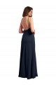 Shop Scoop Neck Long Chiffon Open Back Bridesmaid Dress with Spaghetti Straps Ottawa