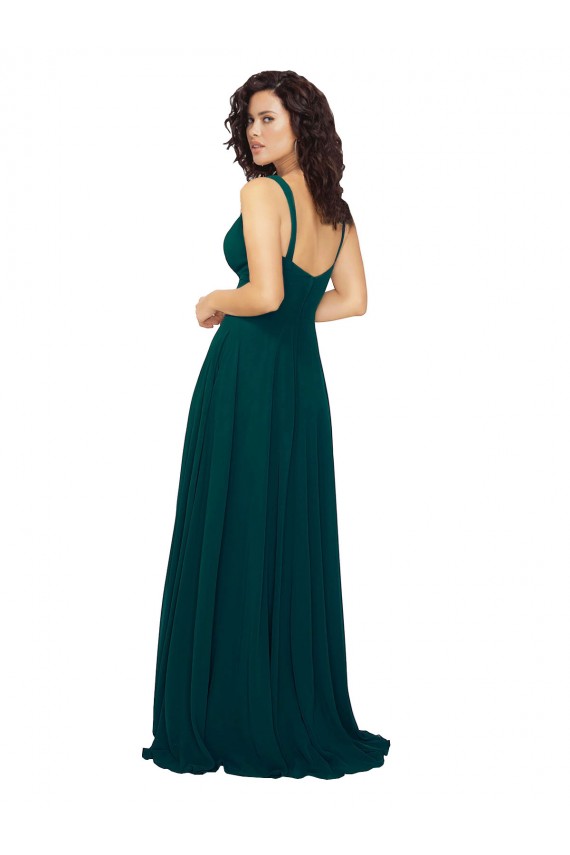 Shop Tied Bodice Sweetheart V-Neck Chiffon Bridesmaid Dress Ottawa