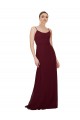 Shop Scoop Neck Tied Keyhole Back Chiffon Bridesmaid Dress Ottawa