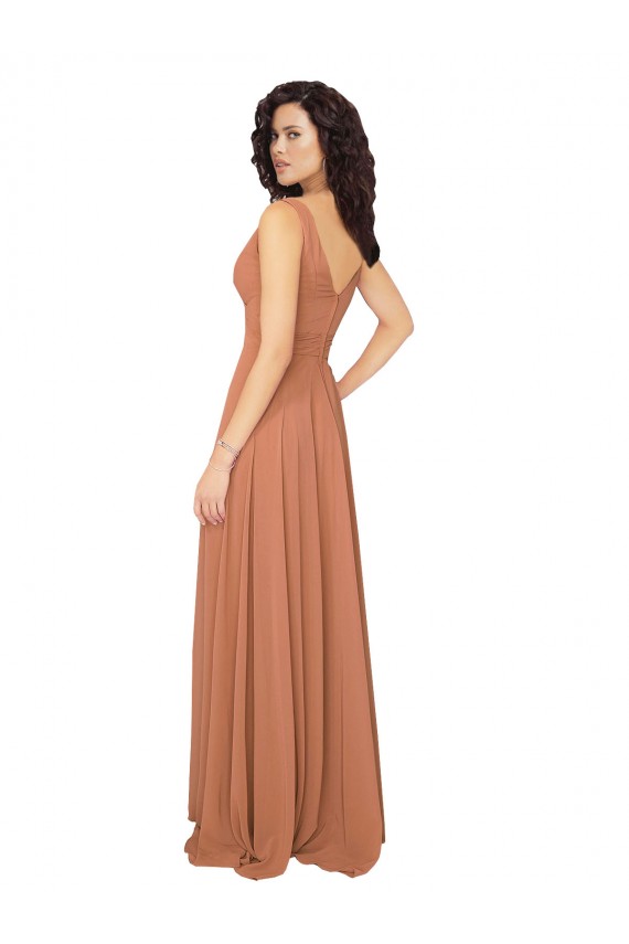 Shop Knotted Bodice Chiffon Bridesmaid Dress Ottawa