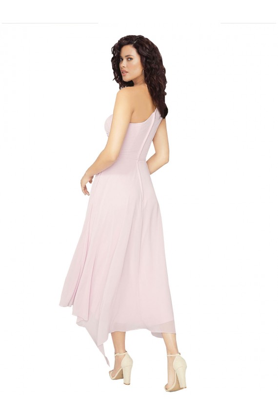 Shop Midi Length One Shoulder Chiffon Cocktail Bridesmaid Dress Ottawa