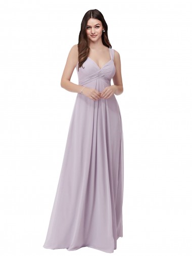 Shop Draped Chiffon Bridesmaid Dress with Sash Ottawa
