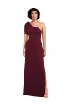Shop One Shoulder Chiffon Formal Bridesmaid Dress with Skirt Slit and Accent Strap Ottawa