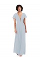 Shop Deep V-Neckline Chiffon Bridesmaid Dress with Flutter Sleeves Ottawa