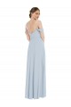 Shop Off the Shoulder Basque Neck Maxi Bridesmaid Dress with Flounce Sleeves Ottawa