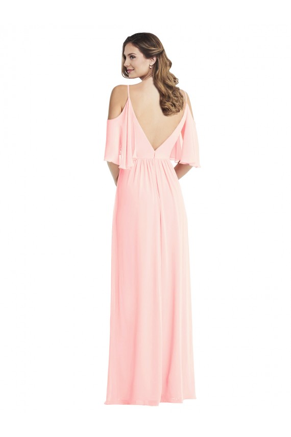 Shop Cold Shoulder Draped Wrap Maxi Bridesmaid Dress Ottawa