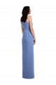 Shop Sleeveless Chiffon Bridesmaid Dress with Draped Front Slit Ottawa