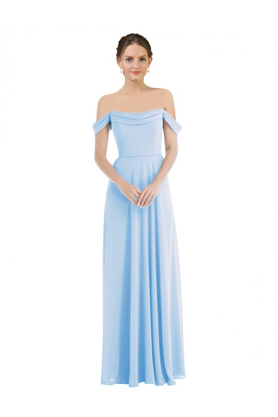 Shop Off the Shoulder Draped Neckline Maxi Formal Bridesmaid Dress Ottawa