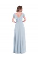 Shop Ruffle Trimmed V Back Chiffon Maxi Bridesmaid Dress Ottawa