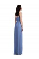 Shop Slim Spaghetti Straps Chiffon Bridesmaid Dress with Front Slit Ottawa