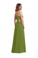 Shop Ruffled Chiffon Cutout Maxi Bridesmaid Dress Ottawa