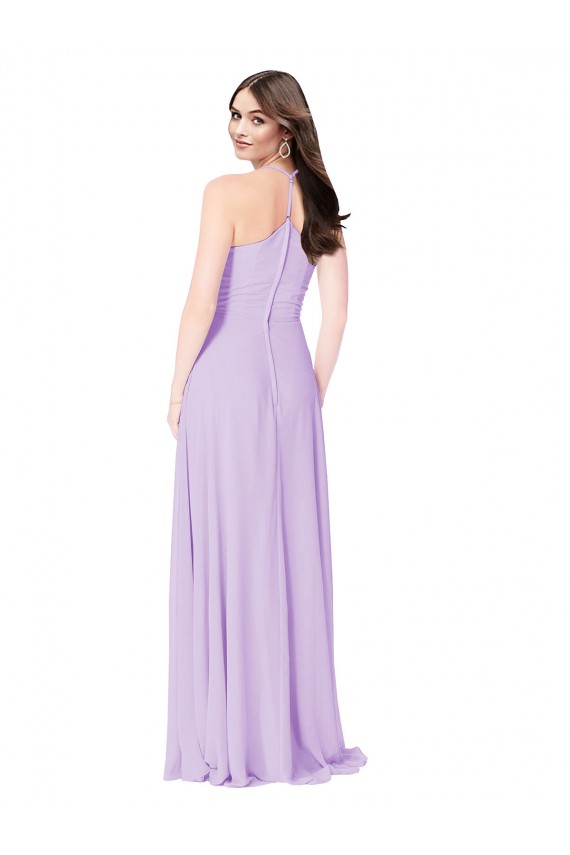 Shop Chiffon A-Line Bridesmaid Dress with Halter Back Ottawa