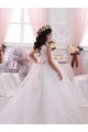 Shop Ivory Ball Gown Bateau Chapel Train Sleeveless Flower Girl Dress Ottawa