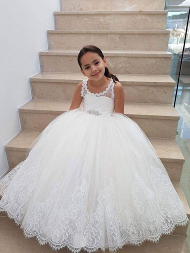 Shop Ivory Ball Gown Floor Length Flower Girl Dress Ottawa