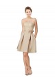 Shop Short Classic Beaded Lace and Satin Bridesmaid Dress with Matching Satin Tie Sash Ottawa