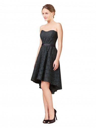 Shop Lace Cocktail Bridesmaid Dress with Hi-Low Hemline Ottawa