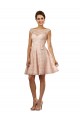 Shop Short Knee Length Lace Bridesmaid Dress with Matching Chiffon Tie Sash Ottawa