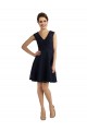 Shop Short V-Neck Lace Cocktail Bridesmaid Dress with Illusion Back Ottawa