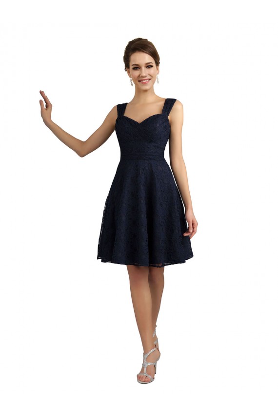 Shop Lace Bridesmaid Dress / Cocktail Dress with Sweetheart Neckline and Button Back Detail Ottawa