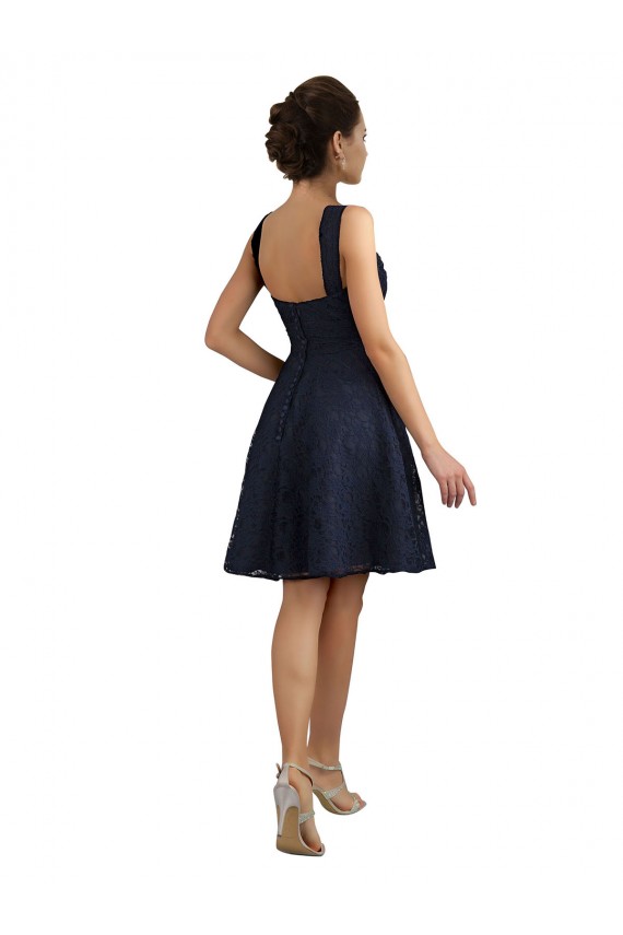 Shop Lace Bridesmaid Dress / Cocktail Dress with Sweetheart Neckline and Button Back Detail Ottawa