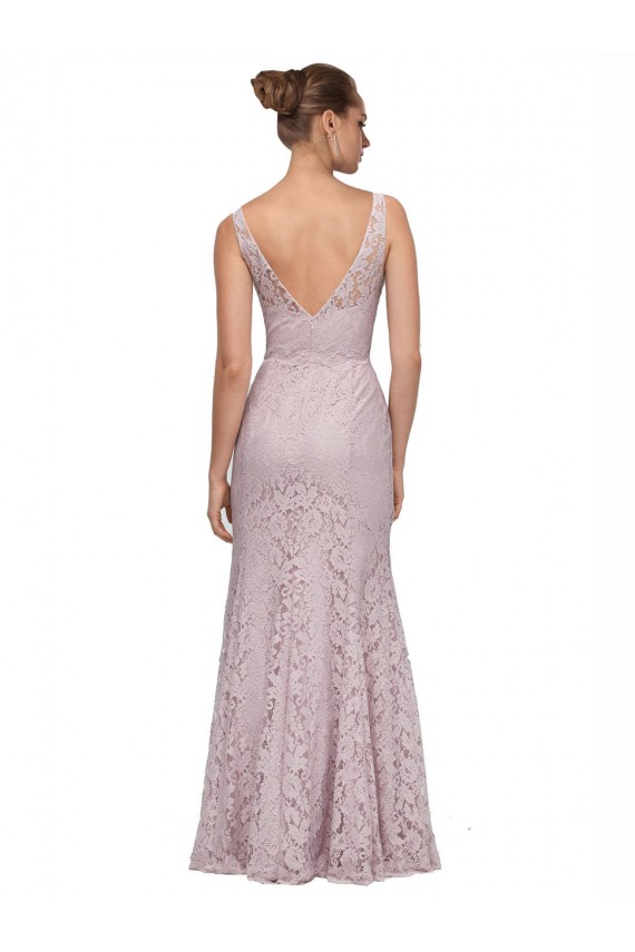 Shop Lace V-Neckline Long Full Length Bridesmaid Dress / Prom Dress Ottawa