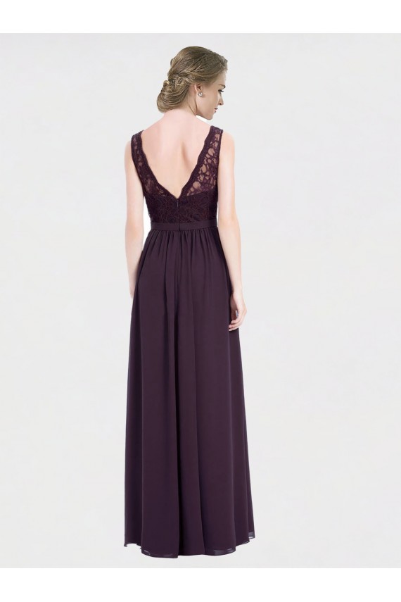 Shop V-Neck Bridesmaid Dress with Corded Lace Bodice Ottawa