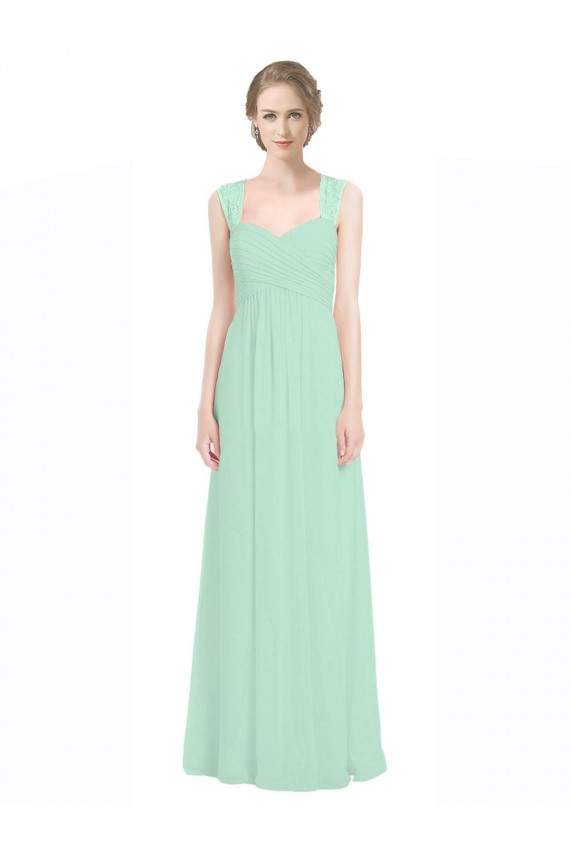 Shop Sweetheart Chiffon Bridesmaid Dress with Lace Straps and Keyhole Back Ottawa