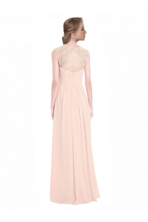 Shop Sweetheart Chiffon Bridesmaid Dress with Lace Straps and Keyhole Back Ottawa