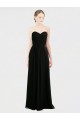 Shop Long Strapless Lace Bodice Bridesmaid Dress with Sweetheart Neckline and Criss-Cross Pleats Ottawa