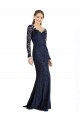 Shop Illusion Long Sleeves Lace Bridesmaid Dress / Prom Dress with Sheer Keyhole Back Ottawa