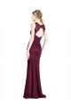Shop Long Lace Bridesmaid Dress / Prom Dress with Peekaboo Bodice and Keyhole Back Ottawa