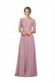 Shop Off the Shoulder Lace Crop Top A-Line Chiffon Bridesmaid Dress / Prom Dress Ottawa