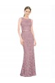 Shop Sleeveless Crop Top High Neck Mermaid Lace Bridesmaid Dress / Prom Dress Ottawa