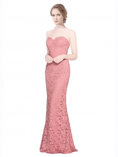 Shop Fitted Sweetheart Mermaid Lace Bridesmaid Dress / Prom Dress Ottawa