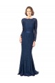 Shop Long Sleeves Floor Length Vintage Lace Bridesmaid Dress with Deep V-Back Ottawa