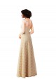 Shop Lace A-Line Long Bridesmaids Dress with Satin Waistband Ottawa