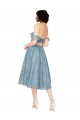 Shop Off the Shoulder Sweetheart Chantilly Lace Midi Length Cocktail Bridesmaid Dress Ottawa