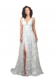 Shop Plunging V-Neckline Wedding Dress with Slit Ottawa