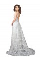 Shop Plunging V-Neckline Wedding Dress with Slit Ottawa