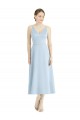 Shop Short Tea Length V-Neck Satin Bridesmaid Dress Ottawa