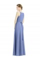 Shop Long Floor Length V-Neck Satin Bridesmaid Dress with Spaghetti Straps Ottawa