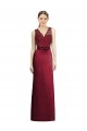 Shop Full Length Sleeveless Satin Bridesmaid Dress with Lace Bodice Ottawa