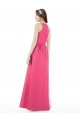 Shop Jewel Neck Keyhole Back Sleek Long Satin Bridesmaid Dress Ottawa