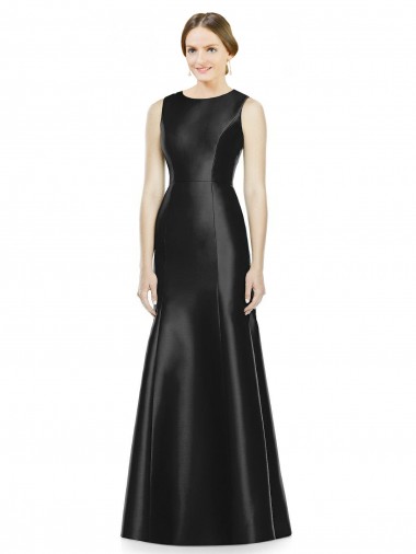 Shop Full Length Mermaid Long Satin Bridesmaid Dress with Keyhole Back Ottawa