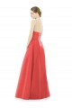 Shop Sheer V-Neck Tulle Illusion Long Satin Bridesmaid Dress Ottawa