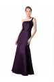 Shop Long Ruched Neckline One Shoulder Satin Bridesmaid Dress / Prom Dress Ottawa