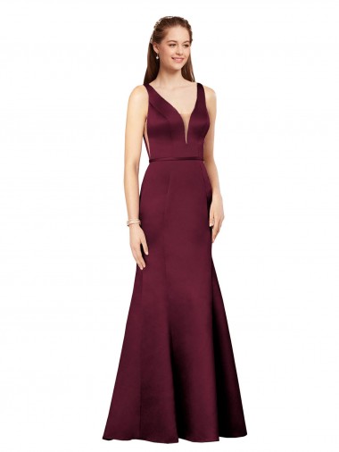 Shop Sexy Formal Satin Bridesmaid Dress / Prom Dress with Side Cutouts Ottawa