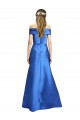 Shop Sleeveless Off the Shoulder Ball Gown Formal Satin Bridesmaid Dress / Prom Dress Ottawa